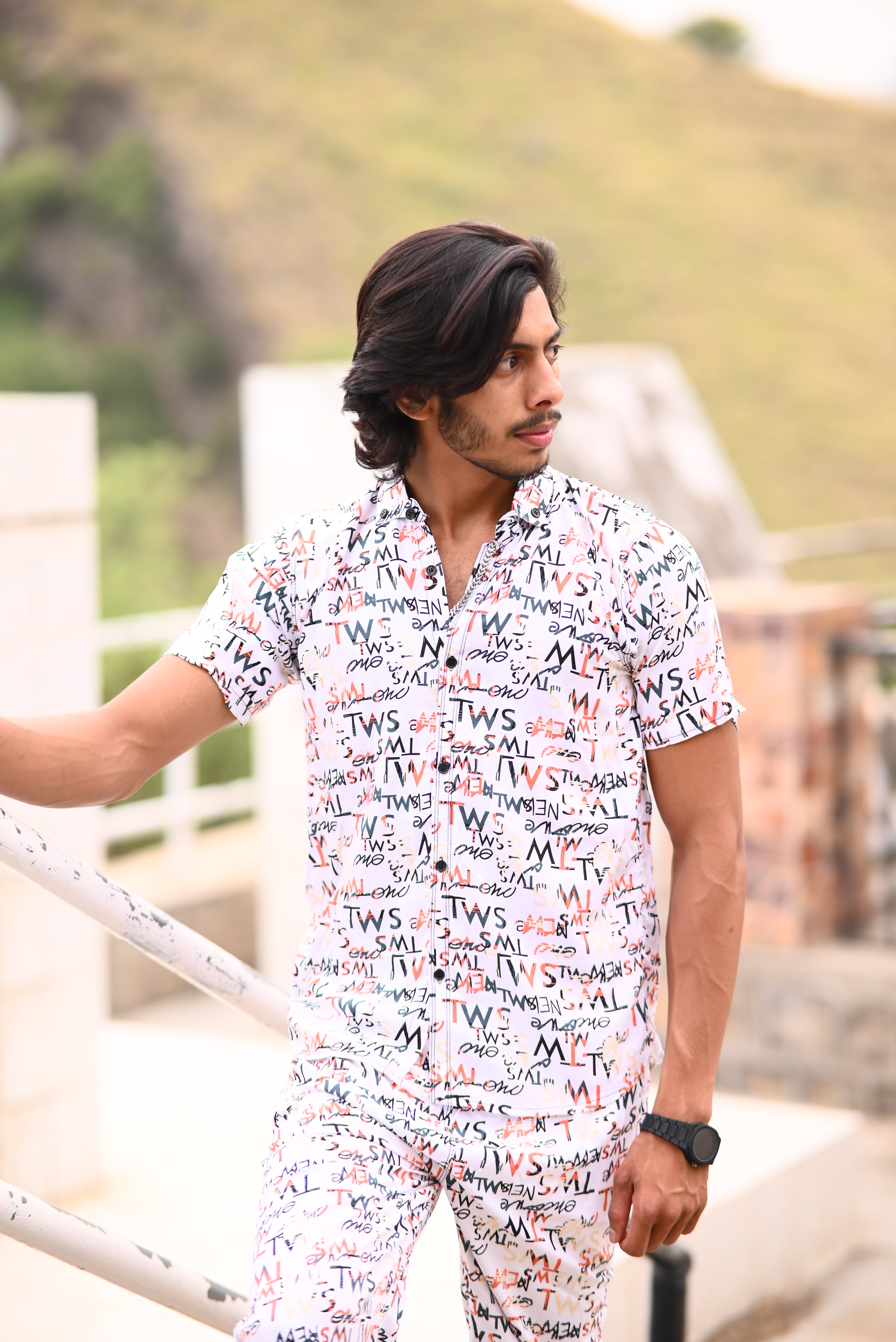 Premium Co-ord Set — Printed Shirt + Shorts