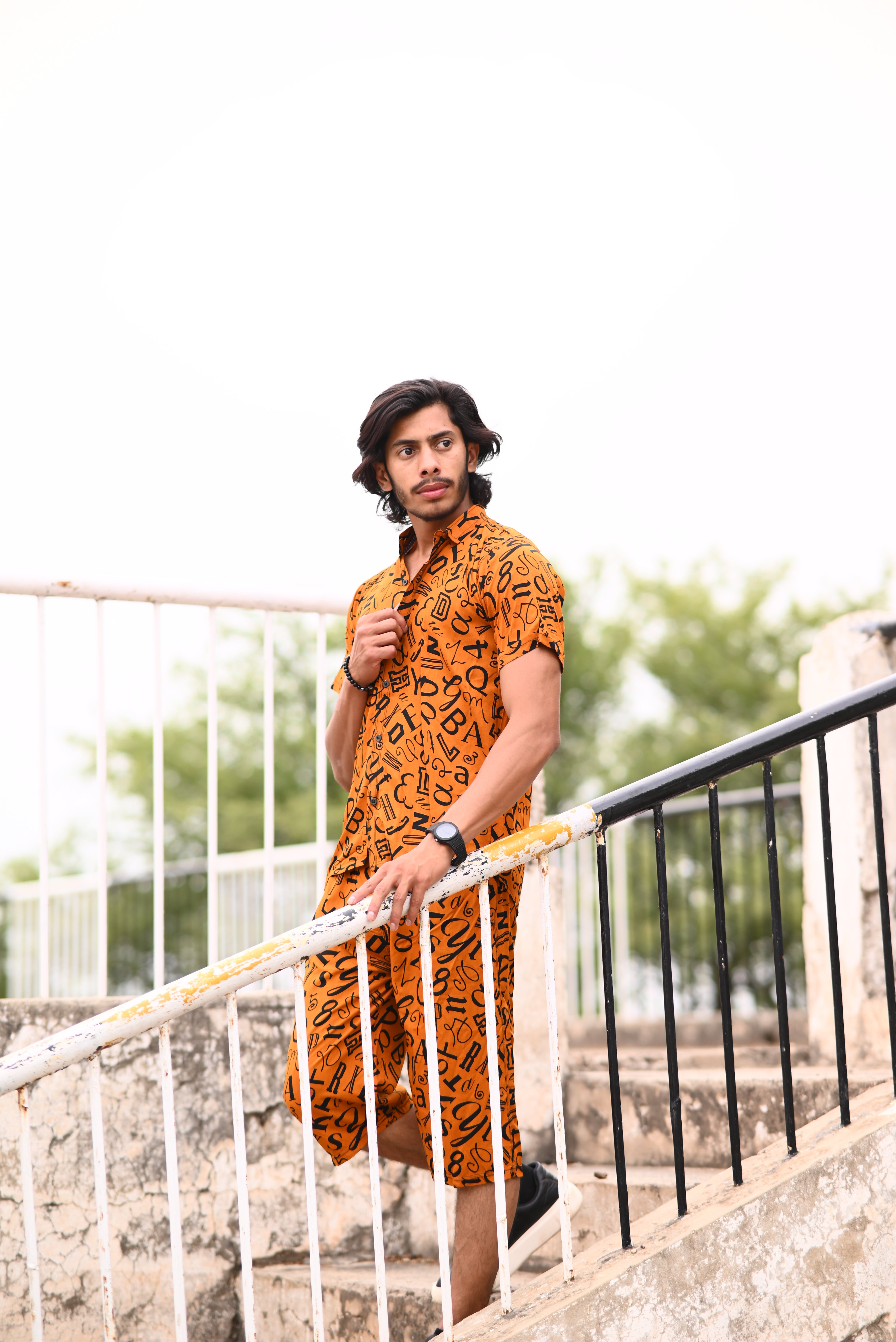 Premium Co-ord Set — Printed Shirt + Shorts