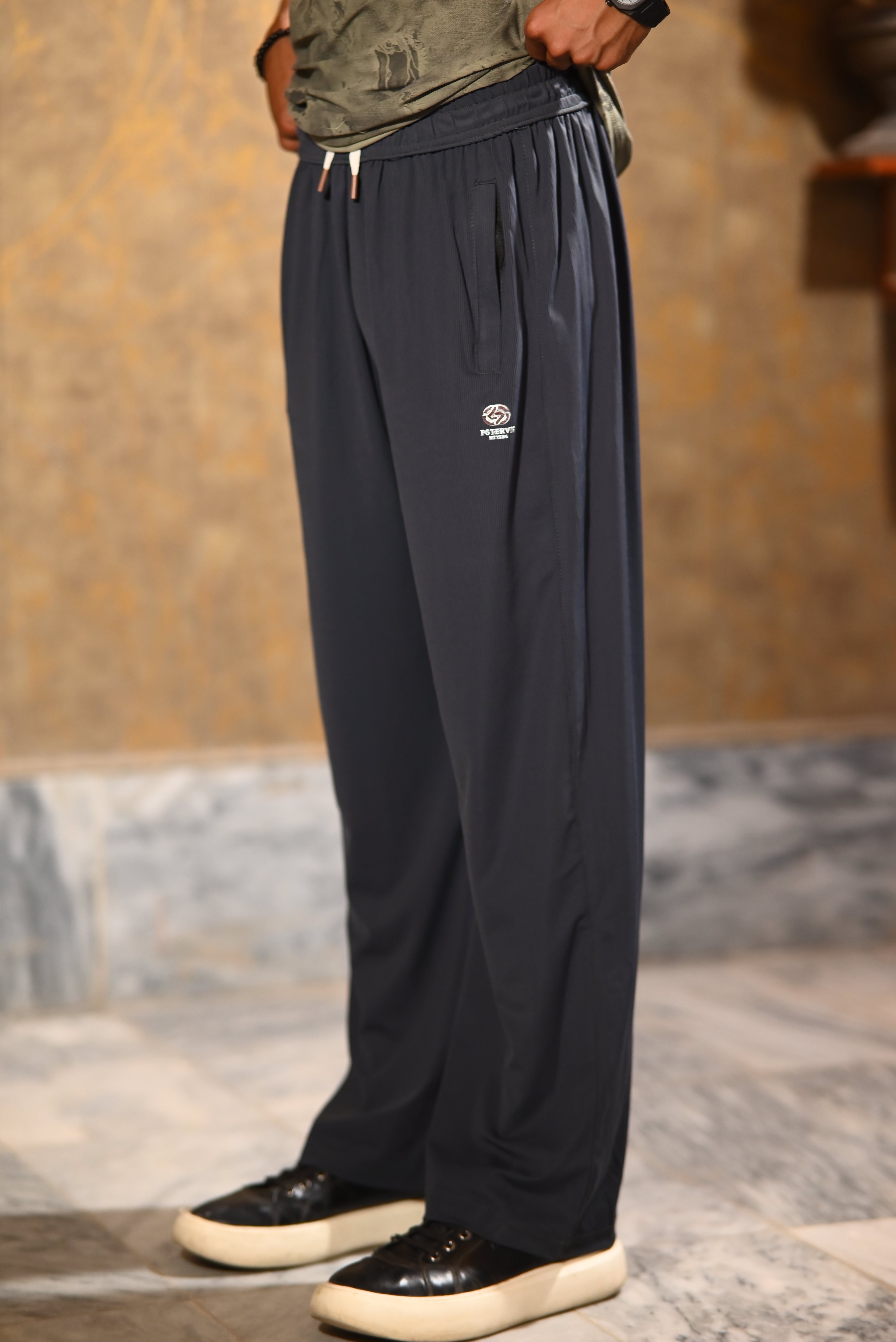 Premium Korean Combo Set — Oversized Printed Tee + Wide Leg Pants