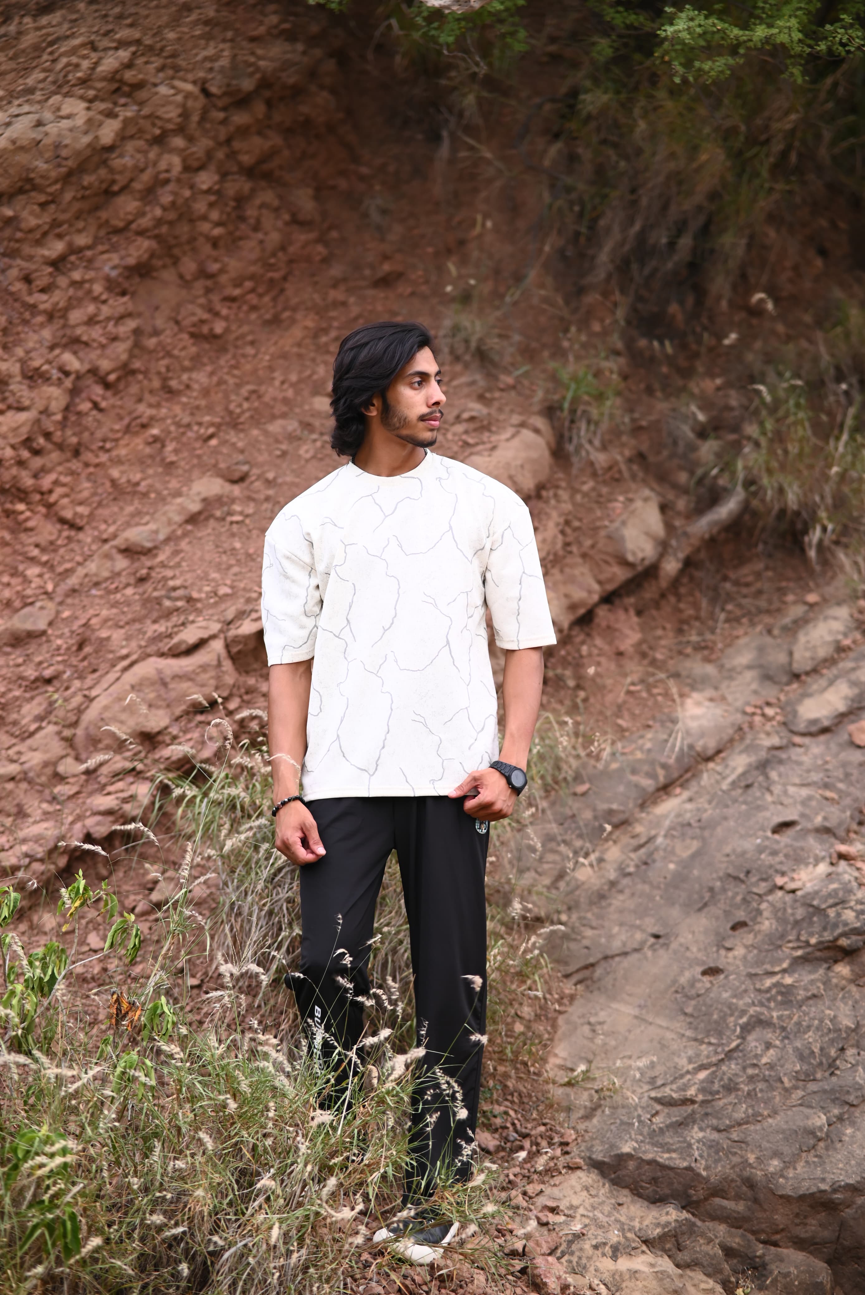 Premium Streetwear Combo — Textured Tee + Relaxed Pants