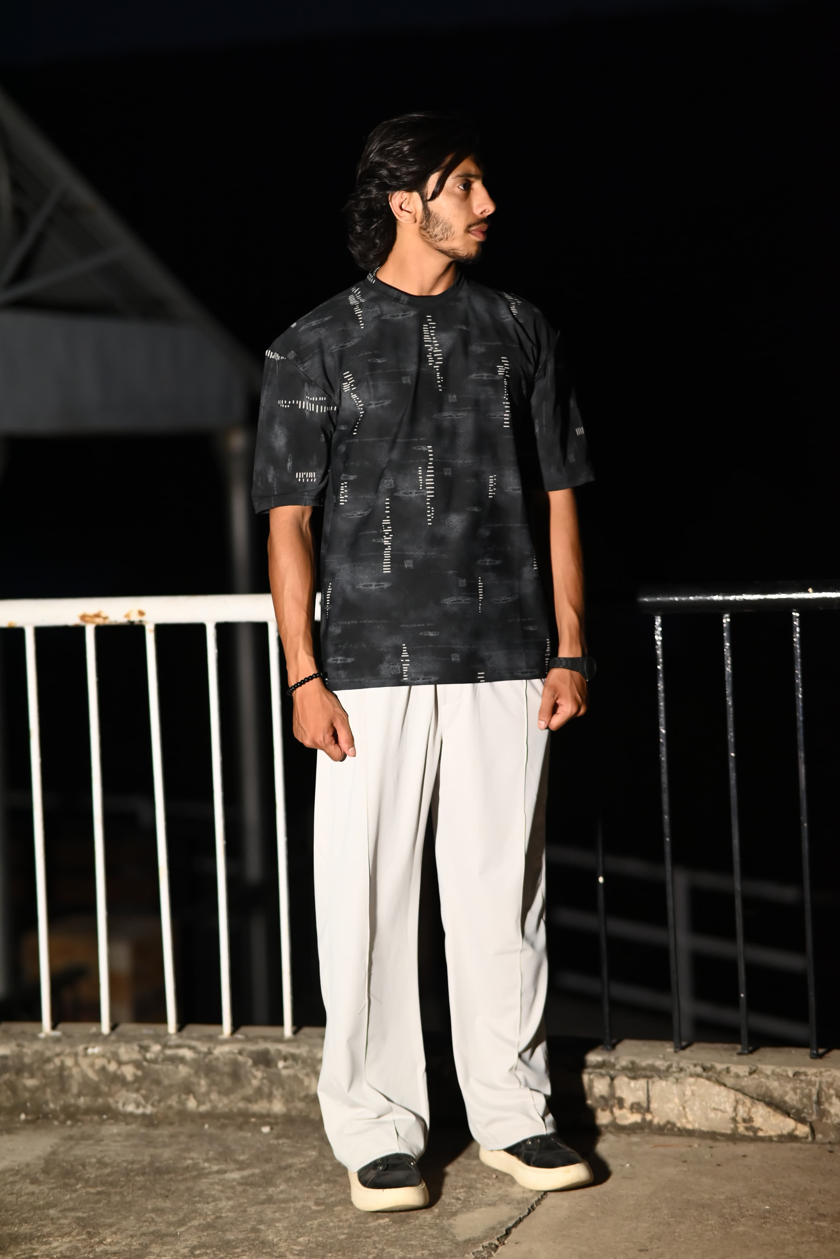 Premium Combo Set — Oversized Printed Tee + Wide Leg Pants