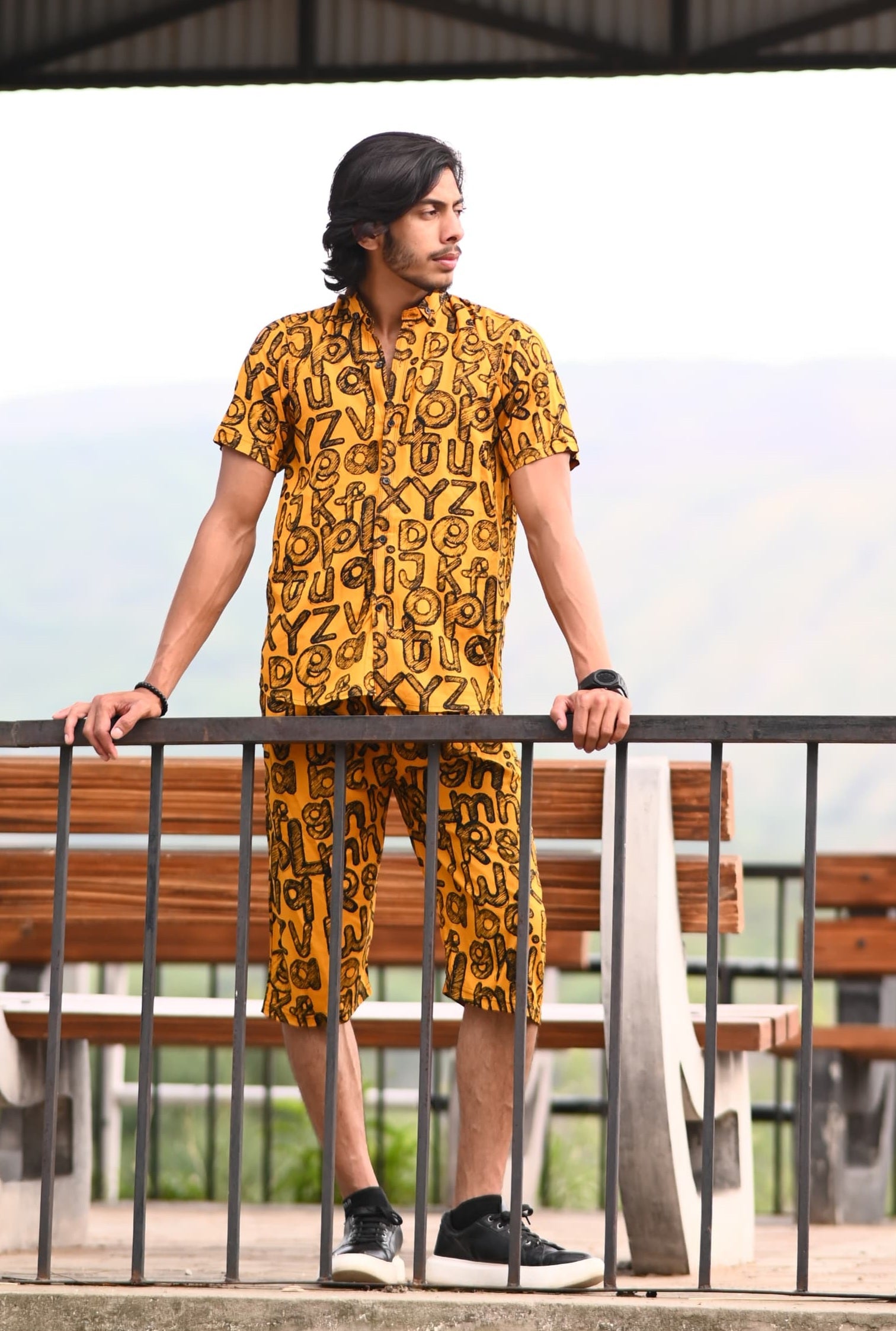 Premium Co-ord Set — Printed Shirt + Shorts
