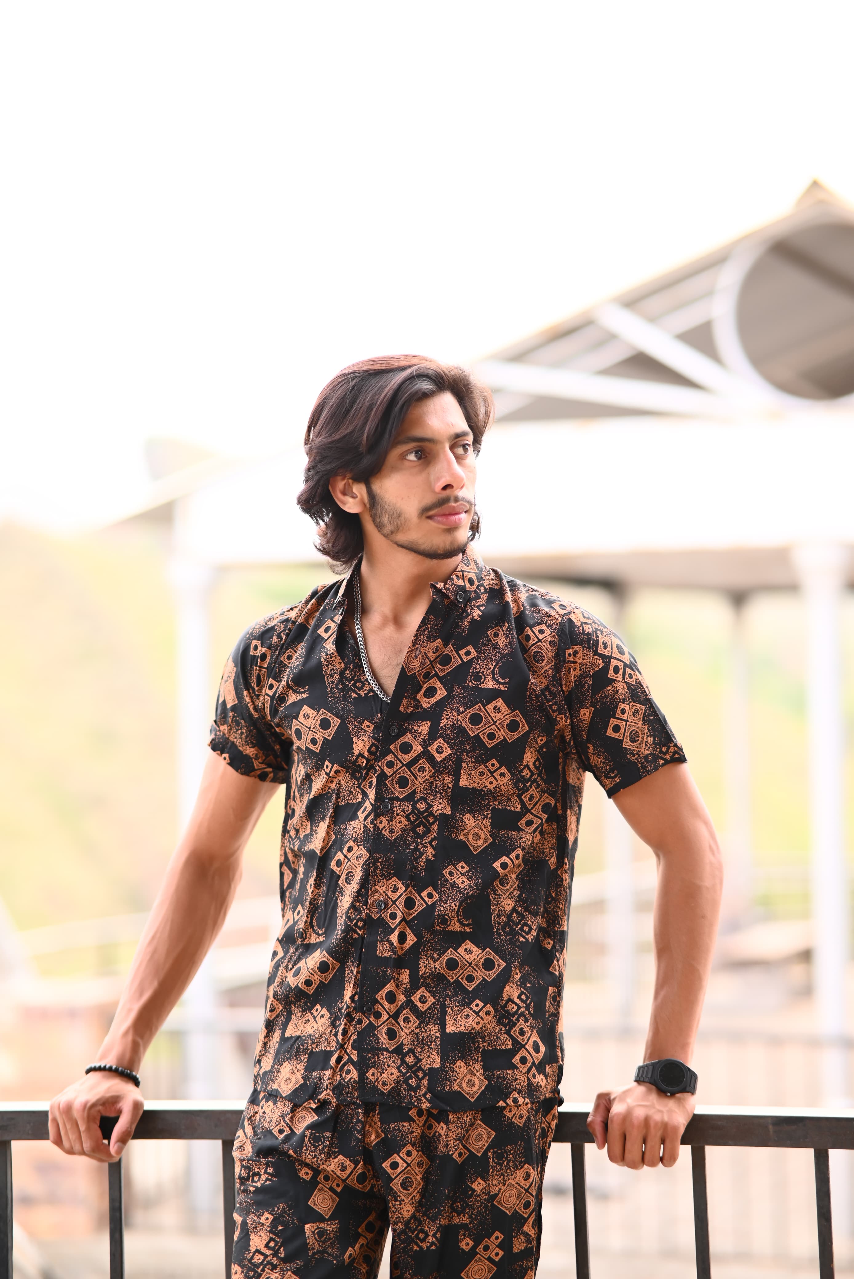 Premium Co-ord Set — Printed Shirt + Shorts